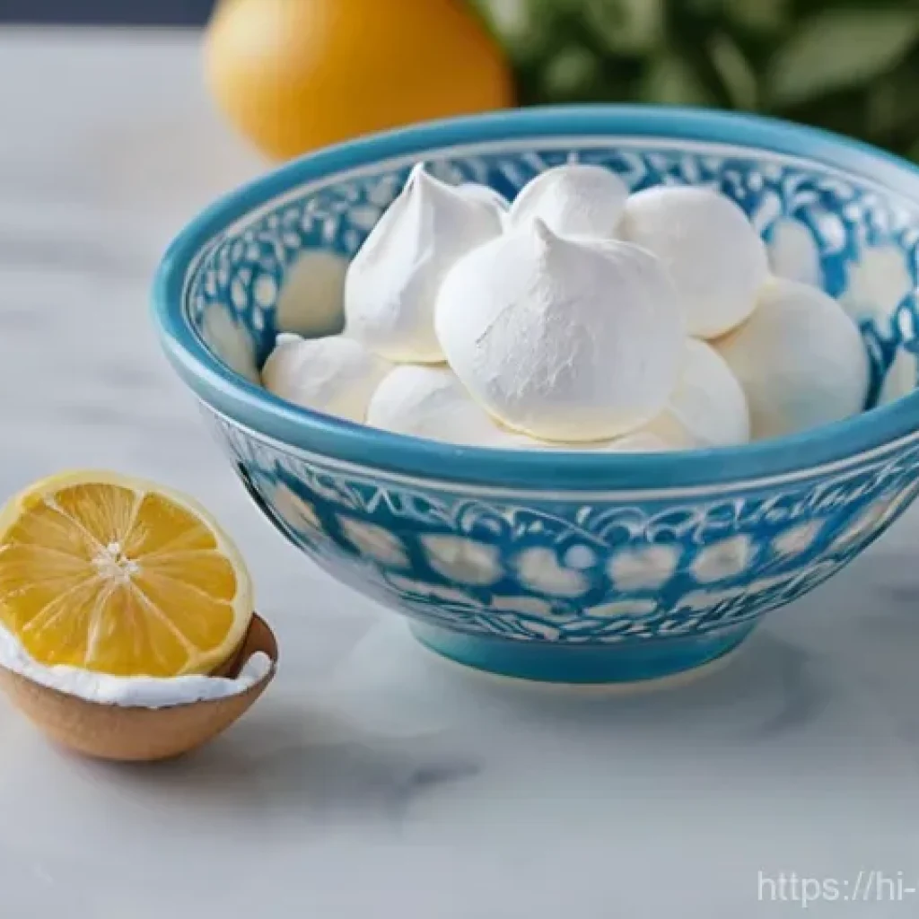 홈베이킹 머랭 만드는 법 - **Prompt 1: The Pristine Start to Perfect Meringue**
    "A top-down view of a bright and organized ...