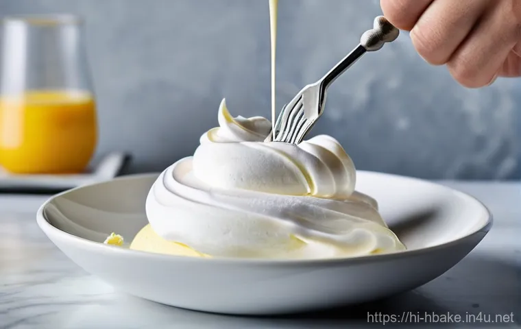 홈베이킹 머랭 만드는 법 - **Prompt 1: The Pristine Start to Perfect Meringue**
    "A top-down view of a bright and organized ...