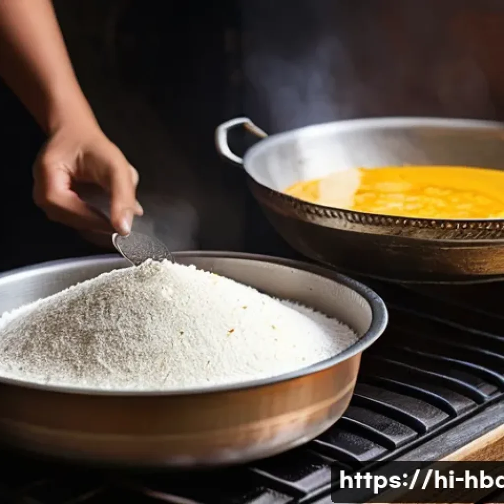 홈베이킹 노오븐 레시피 - **Prompt:** A warm, inviting kitchen scene featuring an adult joyfully preparing a homemade cake usi...