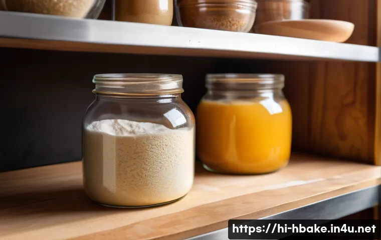 홈베이킹 저온숙성 VS 급속발효 - A cozy kitchen scene showcasing a baker preparing sourdough bread dough using slow fermentation meth...