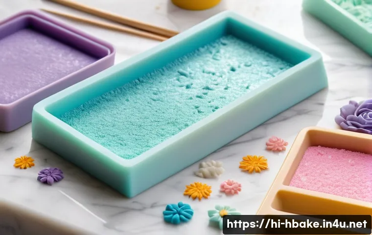 홈베이킹 슈가크래프트 기초 - A close-up of a professional sugar crafting workspace featuring soft rolling fondant being gently ro...